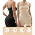 thumbnail image 4 of SHAPERX Strapless Bodysuit for Women Tummy Control Shapewear Butt Lifter Full Body Shaper with Removable Straps, 4 of 7