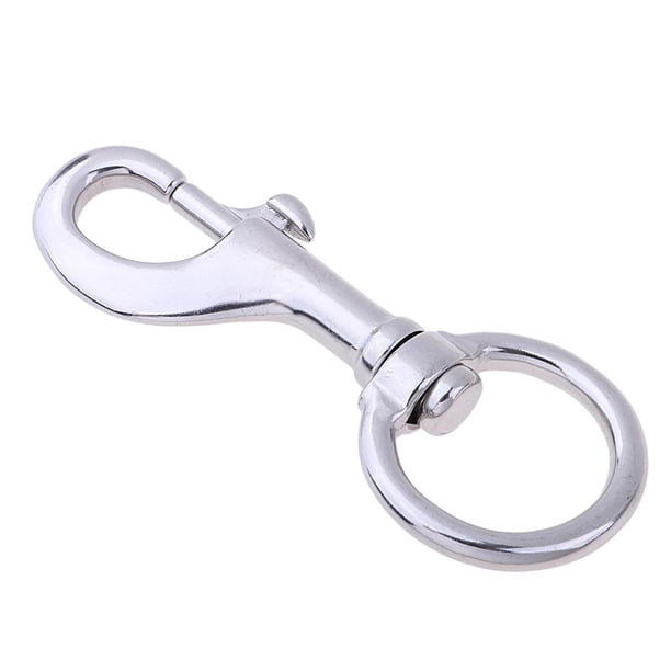 Gancho de seguridad de perno de argolla giratorio de material acero inoxidable para bobina de antorcha de manguera de buceo