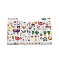 thumbnail image 4 of Lsque Alpaca Flower Printed Long Tissue Box Cover Holder, Facial Paper Organizer Dispenser,Triangle with Bottom Belt, PVC Leather Decorative Organizer, 4 of 9