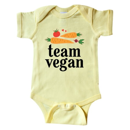 

Inktastic Vegetarian Gift Team Vegan Gift Baby Boy or Baby Girl Bodysuit