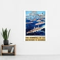thumbnail image 2 of War WWII UK Downfall Dictators Allied Fleet Advert Extra Large XL Wall Art Poster Print, 2 of 3