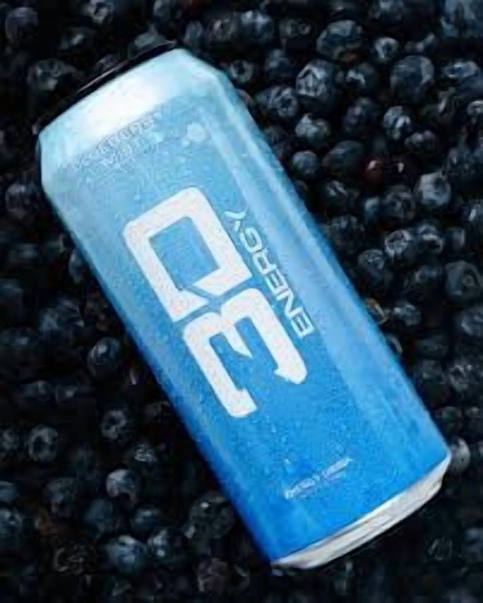 (6 pack) 3D ENERGY BLUEBERRY MIST SINGLE, 16OZ