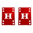 thumbnail image 1 of Skateboard Riser Pads 1/8" (4mm) Pair of Risers Longboard Shock Pads Red, 1 of 2