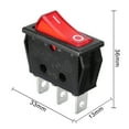thumbnail image 3 of KCD7 T125/55 16(4)A/250VAC 3 Terminal Red Light ON-OFF I/O Rocker Switch 2Pcs, 3 of 7