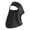 Black, variant on Cooling Ice Silk Face Mask Sunproof Cover with Mesh Breath Panel for Outdoor