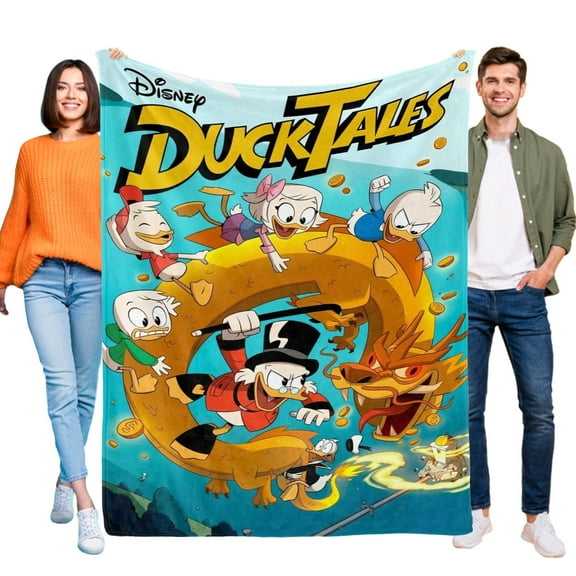 Throw Blanket for Duck Tales Bed Couch Soft Warm Flannel Blanket for Kids Girls Boys Gifts Home Decor 30x40 Inch