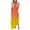 Yellow, variant on IROINNID Women's Sleeveless Sundress Round Neckline Summer Casual Dress Loose Long Dress Strapless Gradient Dress