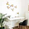thumbnail image 4 of 5  Pcs Wooden Bird Wall Art Wood Flying Birds Wall Decor Rustic Folk Art Scandinavian Home Decor for Gift Living Room Bedroom Kitchen Office(Black), 4 of 6