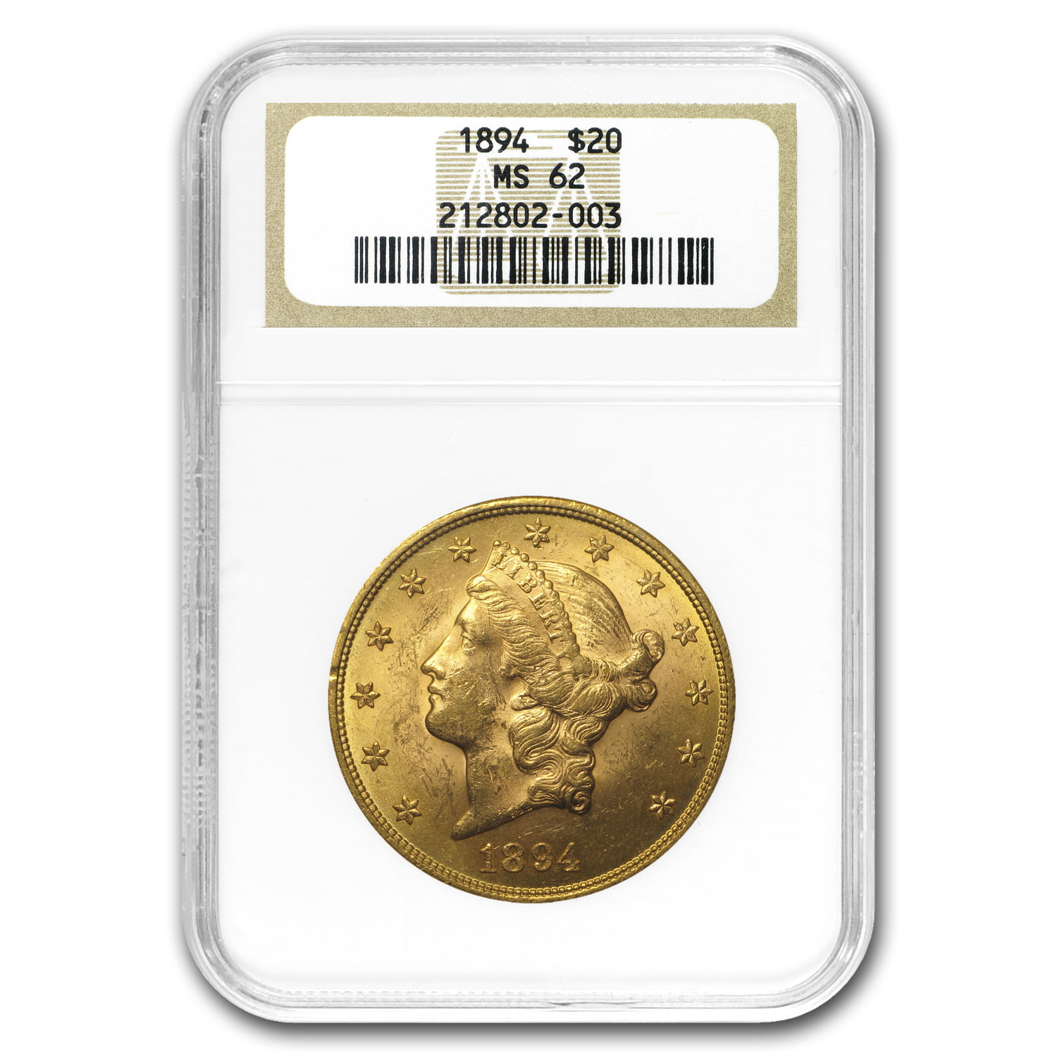 Details about   1894 $20 Liberty Gold Double Eagle MS-62 PCGS 