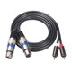 thumbnail image 5 of Cable Conexión Señal Audio Doble XLR A RCA Cobre 1 5 M Y 4 9 Pies, 5 of 9