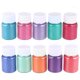 thumbnail image 2 of 10Pcs Mica Powder Pearl Pigment Pigmento en polvo natural Set para jabón de baño Bomb Nail Art Herramienta de corrección de color (color surtido), 2 of 7