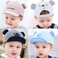thumbnail image 4 of FANTADOOL Toddler Kids Baby Girl Boy Cute Cartoon Cat Printed Visor Baseball Cap Warm Hat, 4 of 4