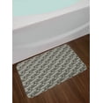 thumbnail image 2 of Abstract Bath Mat, Complex Geometric Triangles with Scrapbook Style Stripes Minimal, Plush Bathroom Decor Mat with Non Slip Backing, 29.5" X 17.5", Dark Taupe Grey and Ivory, by Ambesonne, 2 of 2