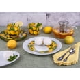 thumbnail image 7 of STP GOODS Lemons Glass Dessert Plate Set of 6 Pcs 7.5" (19 cm) Glass Appetizer Plate Set Service for 6 Salad Plates, Clear Yellow Green, 7 of 7