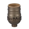 thumbnail image 2 of B&P Lamp® Short Keyless, Aluminum Medium Base Lamp Socket with Antique Brass finish, 2 of 2