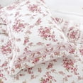 thumbnail image 2 of Ensemble de Douillette Grand Lit 3 Pcs Ensemble de Literie Doux pour une Excellente Nuit de Sommeil Rose Jardin de Roses Floral Couvre-Lit Réversible Couvre-Lit, 2 of 3