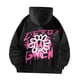 thumbnail image 2 of Sudadera con capucha para mujer, estampada, cómoda, para otoño, con cordón S, 2 of 9