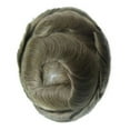 thumbnail image 7 of 8x10in Skin 0.10-0.12mm Double Knot Men Toupee Scallop Front PU Replacement Systems Breathable Handmade Natural Indian Human Hair, 7 of 7