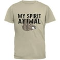 thumbnail image 1 of Sloth My Spirit Animal Sand Adult T-Shirt, 1 of 1