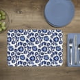 thumbnail image 3 of Wipe-Clean Reversible Decofoam Place mats, Shades of Blue, Set of 2, Made in The USA, 3 of 3
