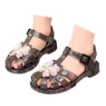 thumbnail image 2 of DuoJiaJ Breathable Jelly Sandals For Girls Soft Sole Fashion Summer Beach Shoes With Open Toe Design Girls Closed Toe Sandals Size 1, 2 of 5