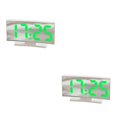 thumbnail image 4 of Toystoory Reloj despertador LED Termómetro Decoración de Calendario digital Alta definición para dormitorio Sala de estar Luz blanca / verde Luz blanca/verde 2Conjunto, 4 of 6