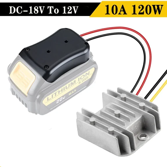 DC 20V to 12V For Dewalt 10A 120W Step Down Voltage Converter Battery Regulator