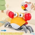 thumbnail image 5 of Automatisk undvik hinder krypande krabbleksaker med musik och ljus Orange, 5 of 5