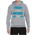 thumbnail image 2 of Wild Bobby, Fish More Work Less Pro Fishermen, Fishing, Unisex Graphic Hoodie Sweatshirt, Heather Grey, Large, 2 of 4