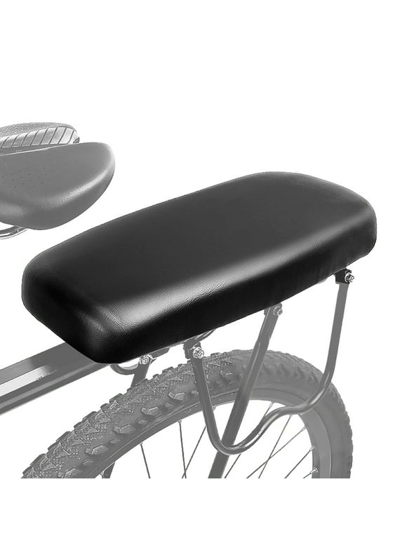 Back Seat Cycling MTB Mountain PU Leather Soft Comfortable Cushion Bike Rear Rack Seat Back Seat Pad