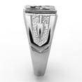 thumbnail image 4 of Anillo Color Plata Para Hombres de Acero Inoxidable Masonico en Onyx, 4 of 5