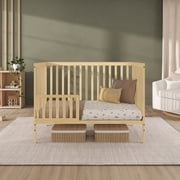 Dream On Me Synergy 5 in 1 Convertible Crib in Barnwood Natural, Greenguard Gold Certified