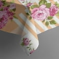 thumbnail image 5 of Pioneer Flower Floral Print Pattern Square Tablecloth,Waterproof Square Table Cover,Wipeable Spillproof Washable Table Cover for Home Kitchen Party Decor 42"X42"(107x107cm), 5 of 6