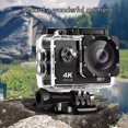 thumbnail image 6 of BIMZUC 4K WiFi Action Camera 16MP Ultra HD Waterproof Sports Camcorder 2 Inch LCD Screen Underwater Helmet Vlog Camera Black (2.0 in / 5.1 cm), 6 of 9