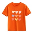 thumbnail image 2 of FDDMis Junior Tops for Teen Girls Kids Black Tshirt Junior Red Shirt Clothes for Clothes Girls 10-12 Baby Warm Clothes, Orange 4-5 Years, 2 of 8