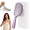 Purple, variant on Peel Brush Self Cleaning Hair Brush with Peel-Off Liner, Peel Hair Brush Easy Clean Detangling Brush, Curved Vent Paddle Brush for Thick Curly Straight Hair (Pink)