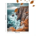 thumbnail image 3 of Ocean Cliff Canvas Wall Art， Perfect for Living Room， Bedroom， Office， Bathroom， and Hotel Decoration, 3 of 8