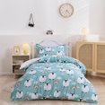 thumbnail image 1 of 3D Cartoon Animal Sheep Rainbow Funda de edredón Set Ropa de Cama Funda Nórdica, 1 of 10