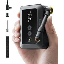 HOTO Electric 150PSI Bike Tire Air Pump Pocket with 25s Fast Inflate Bicycle Tire Inflator for Bike, Motorcycle,  Sport Ball