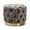 Grey, variant on Baxton Studio Valeria Glam Gray Velvet Fabric Upholstered Gold-Finished Button Tufted Ottoman