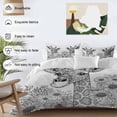 thumbnail image 4 of Funny Giraffe Flower Bedding 3 Piece Duvet Cover Set California King, Fall Sunflower Aesthetic&nbsp;Autumn Plant Soft Microfiber Comforter Cover with Zipper Closure & Pillowcases, Quilt Cover, 4 of 9