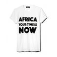 thumbnail image 3 of Africa Your Time Is Now WHITE/BLACK Graphic Tee, US X-Small, 3 of 3
