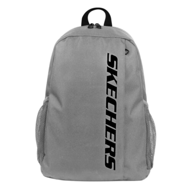 Mochila Unisex Skechers Deportivo Comodo Textil Casual gris 30