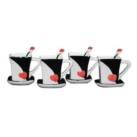 

Three Star Import & Export XB550 Cup & Saucer Set 4 Piece