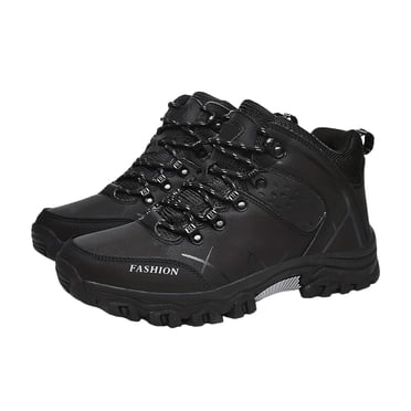 Mostsola Hiking Boots for Men Lace up High Top Ankle Booties Non-Slip Comfortable Athletic Shoes