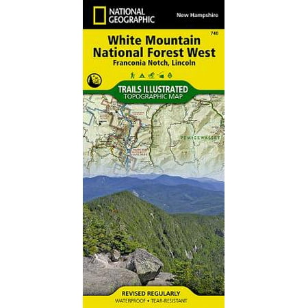 New Hampshire National Guard National Geographic Trails Illustrated Topographic Map White Mountains National Forest West Franconia Notch, Lincoln, New Hampshire - Folded Map ()
