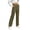 Army Green, variant on Bloomae Womens High Waist Button Stretchy Work Pants Comfortable Straight Leg Office Dress Pant Business Casual Trousers with Pockets