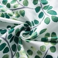 thumbnail image 4 of DriftAway Aleena Valance 2 Layers Room Darkening Blackout Valance for Cafe Kitchen Bedroom Living Room Bathroom Floral Scroll Window Treatment Valance 50 Inch by 18 Inch Plus 2 Inch Green White, 4 of 5