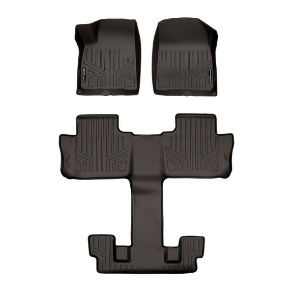 SMARTLINER 3 Rows Custom Fit Floor Liners Compatible with 2020 - 2025 Cadillac XT6 6 Passenger (Gasoline | )