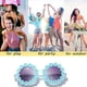 thumbnail image 5 of Gafas de sol retro de margaritas para mujer, gafas de sol redondas de flores para festivales de discoteca, 5 of 5